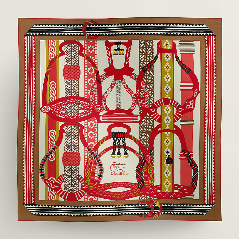 Fantaisie d'Etriers shawl 140 | Hermès Mainland China